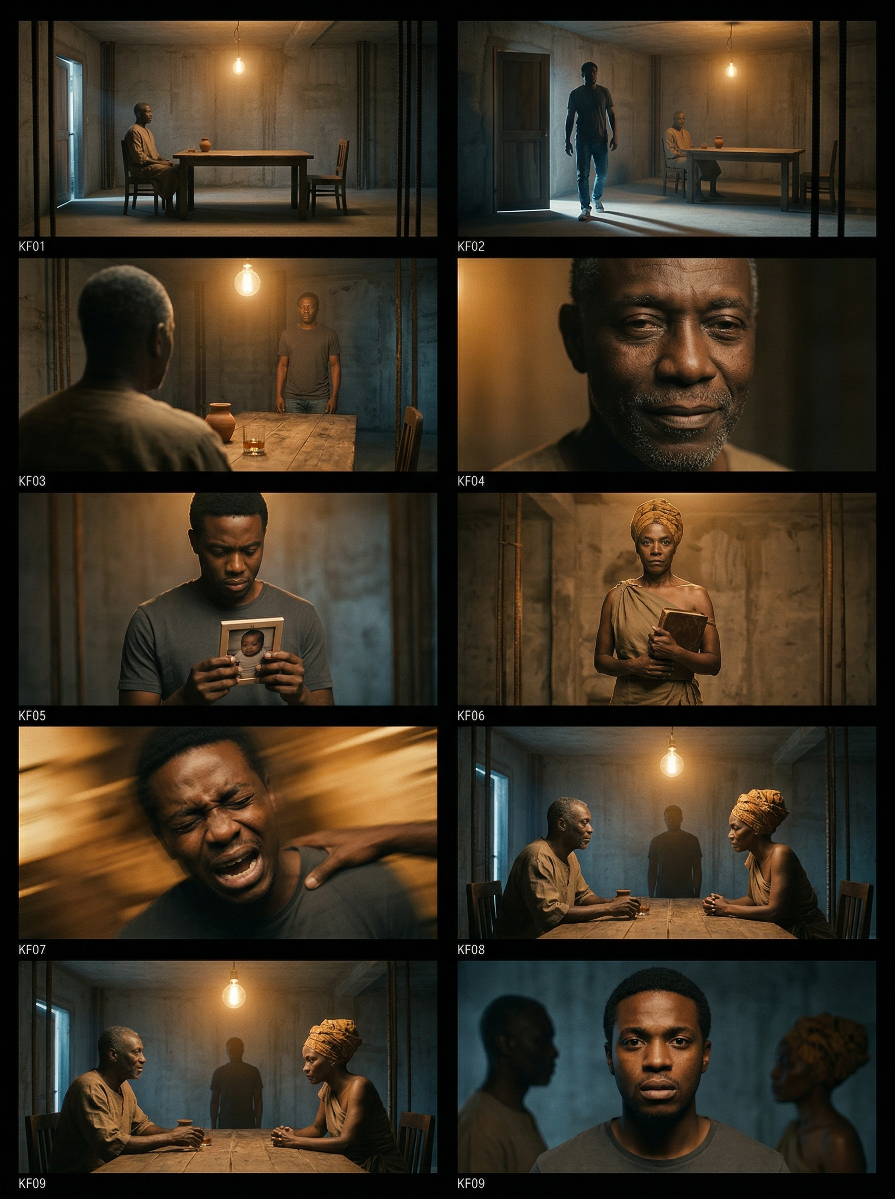 Storyboard Grid 1 — The Summoning